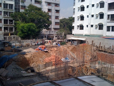 バングラデシュの工事現場